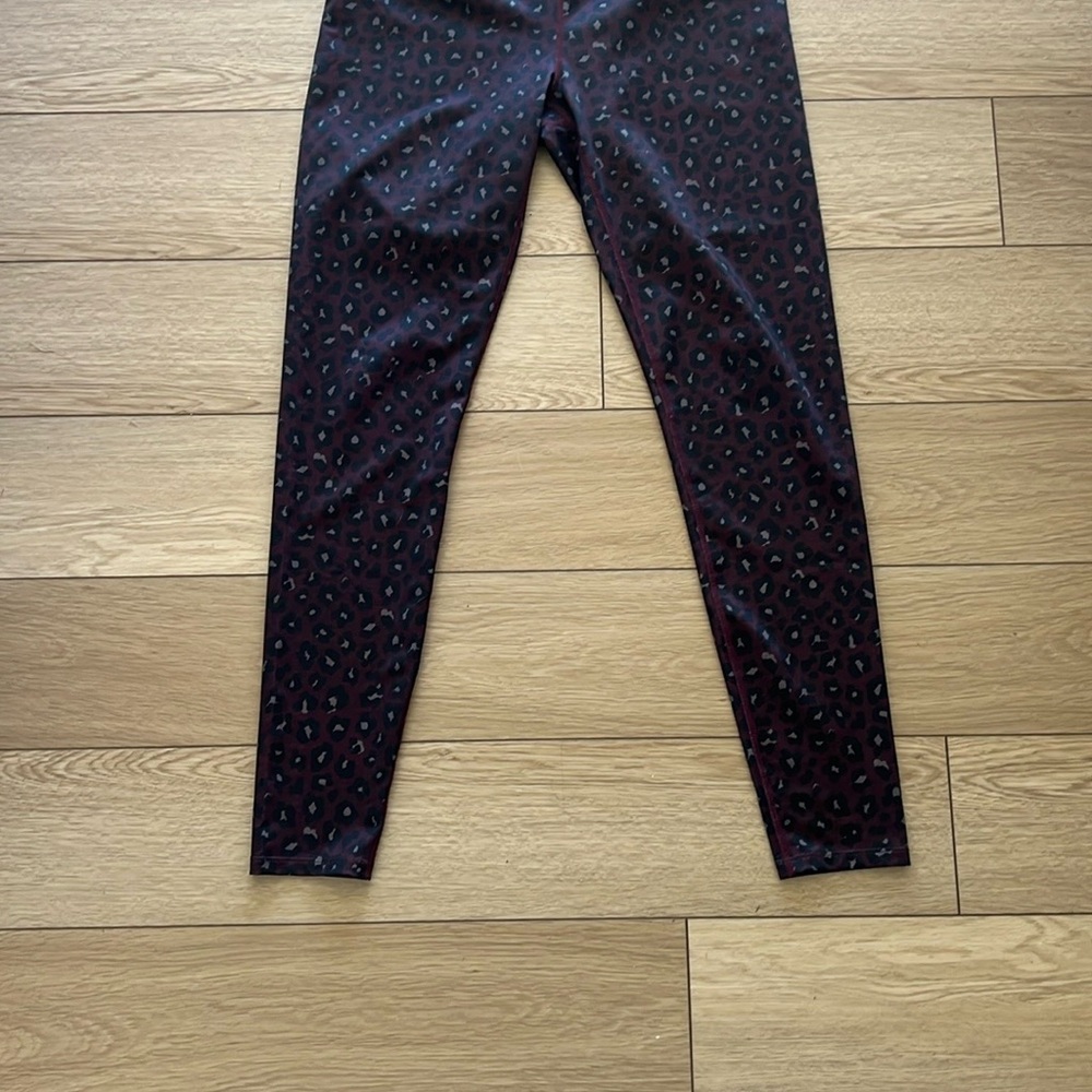 JoyLab Burgundy Animal Printed Leggings